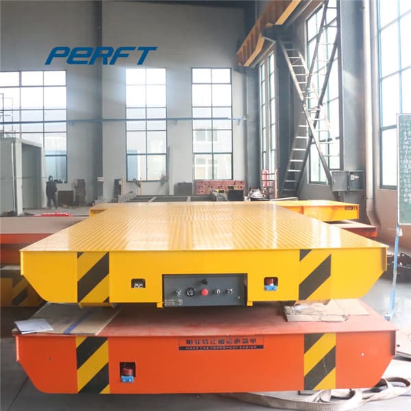 motorized transfer trolley with integrated screw jack lift table 1-500t